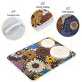thumbnail image 3 of Yayeee Dish Drying Mat for Kitchen Counter 16"x18" Microfiber Absorbent Pad, Beige Flowers, 3 of 7