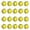 Yellow, variant on TIELUTT 20Pcs/Pack Rainbow Stripe Foam Sponge Swing Practice Training Live Us Open Tennis Home Tennis Needohball Tennis Items Tennis Training