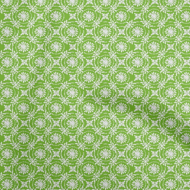 oneOone Polyester Spandex Green Fabric Block Sewing Craft Projects Fabric Prints By Yard 56 Inch Wide-SJ