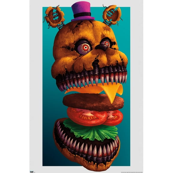 Five Nights at Freddy's - Burgers Wall Poster, 22.375" x 34"