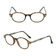 thumbnail image 2 of 3 Pack Oversized Reading Glasses TR Metal Oval Readers for Men Women Presbyopic glasses, 2 of 3