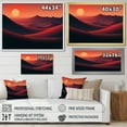 thumbnail image 4 of Designart "Bird Soaring Above the Ocean in Gold I" Animals Wall Art - Traditional Gold Bird Tree Bedroom Canvas Wall Art, 4 of 4