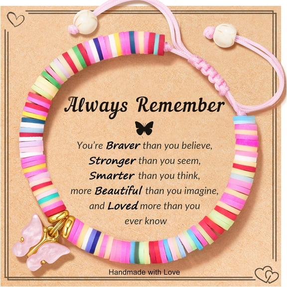 Cute Gifts for Girls Adjustable Butterfly Bracelet, Little Girl Kids Jewelry for Daughter, Granddaughter, Niece Valentines Birthday Christmas Gifts