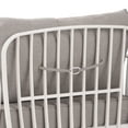 thumbnail image 5 of Orion Modern Outdoor Patio Club Chair with Cushions, White+Light Gray, 5 of 11