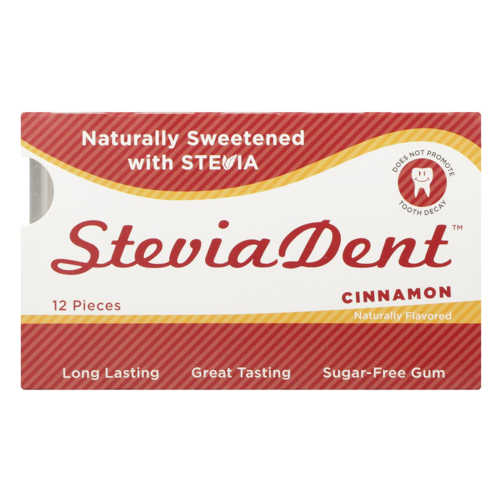 Stevita Steviadent Cinnamon Chewing Gum, 12 Count