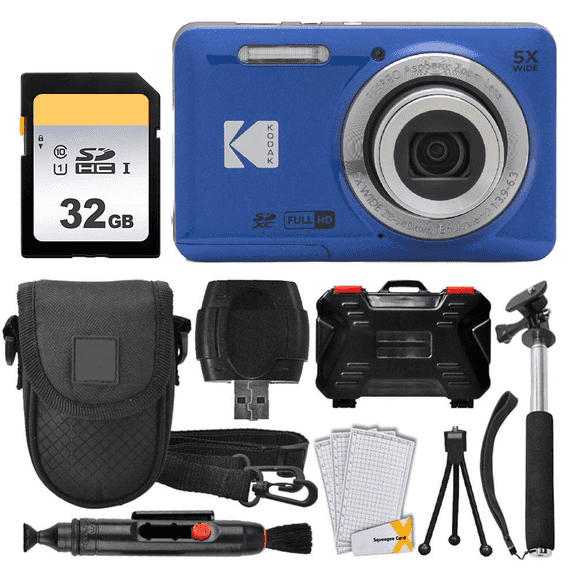 Kodak PIXPRO FZ55 Digital Camera (Blue)   Accessories