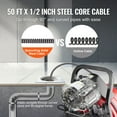 thumbnail image 3 of VEVOR Drain Cleaner Machine 50FT x 1/2 Inch Manual Feed Snake Auger with Wheels, 3 of 9