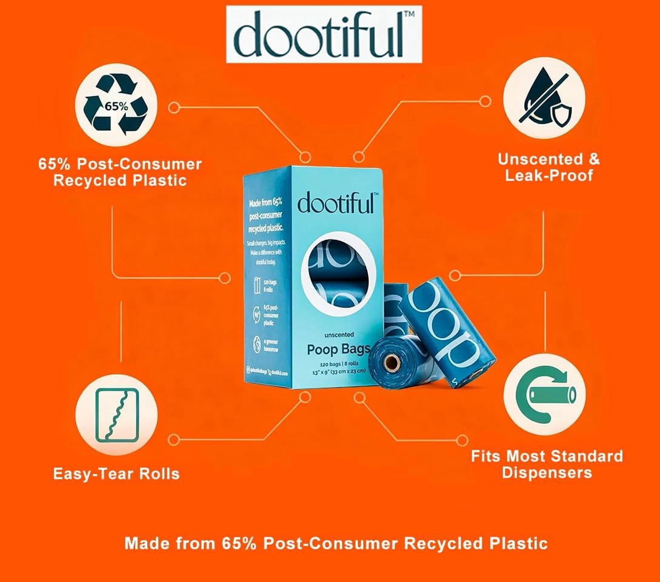 JJEAN-Dog Poop Bags - 240 Unscented Bag, 65% Recycled Materials, Tear Resistant Pet Bags for Poop - 16 Rolls, 100% Leak Proof - Extra Thick, Eco-Friendly Doggie Waste Bags for Hassle-Free Cleanup - O