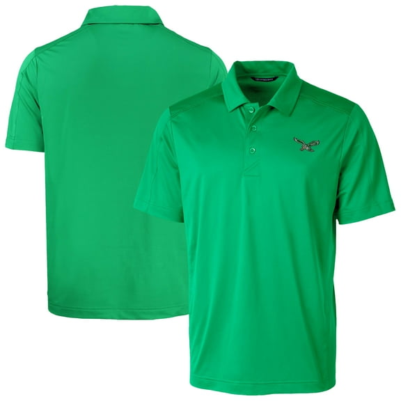 Men's Cutter & Buck Kelly Green Philadelphia Eagles Prospect Eco DryTec Polo