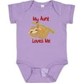 thumbnail image 3 of Inktastic My Aunt Loves Me Sloth Boys or Girls Baby Bodysuit, 3 of 5