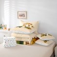 thumbnail image 6 of Manfei Kawaii Camper 7 Pieces Full Size Bedding Sets,Lovely Capybara Print Full Size Bed in a Bag,Brown,Polkadot Reversible, 6 of 7