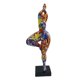 thumbnail image 2 of Graffiti Lady Estatua Yoga Pose Escultura Artesanía Ornamento Foto Props Coleccionables Mujer Figuras para dormitorio Gabinete Escritorio Decoración Estilo A Soledad Figuras de mujer, 2 of 10