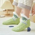 thumbnail image 2 of Slipper Socks Soft Slipper Socks With Non Slip Thickening Winter Adult Bottom Glue Warm Socks Warm Fuzzy Socks For Indoor Home, 2 of 3