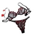 thumbnail image 3 of Conjunto de lencería erótica con soporte de acero y malla transparente, 3 of 6