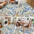 thumbnail image 5 of 4'x6' Area Rugs, Blue Yellow Floral Spring Indoor Outdoor Area Rug for Living Room Bedroom, Green Pastoral Summer Botanical Washable Bathroom Rugs Kitchen Floor Carpet Mats Home Decor Aesthetic, 5 of 8