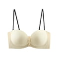 thumbnail image 4 of Front Closure Strapless Bras for Women Wireless Seamless Push Up Bra Bandeau Bra, 4 of 5