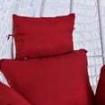 thumbnail image 5 of Eurhowing Hanging Egg Chair Cushion with Headrest & Armrest, 4" Thick Waterproof Non-Slip Swing Chair Pad, Outdoor Cushions for Patio Furniture (Wine Red), 5 of 8