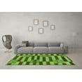thumbnail image 3 of Ahgly Company Indoor Square Abstract Green Modern Area Rugs, 5' Square, 3 of 4