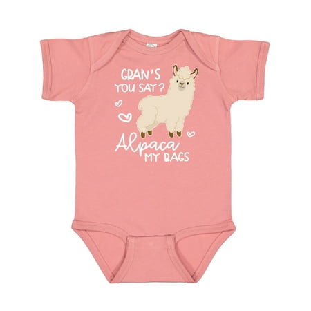 

Inktastic Gran s You Say Alpaca My Bags Gift Baby Boy or Baby Girl Bodysuit
