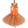 thumbnail image 6 of IBTOM CASTLE Prinecss Jungle Animal Costume for Girls Giraffe Tiger Tutu Birthday Christmas Halloween Dress up Outfits with Headband Tails 3-4 Years Tiger, 6 of 8