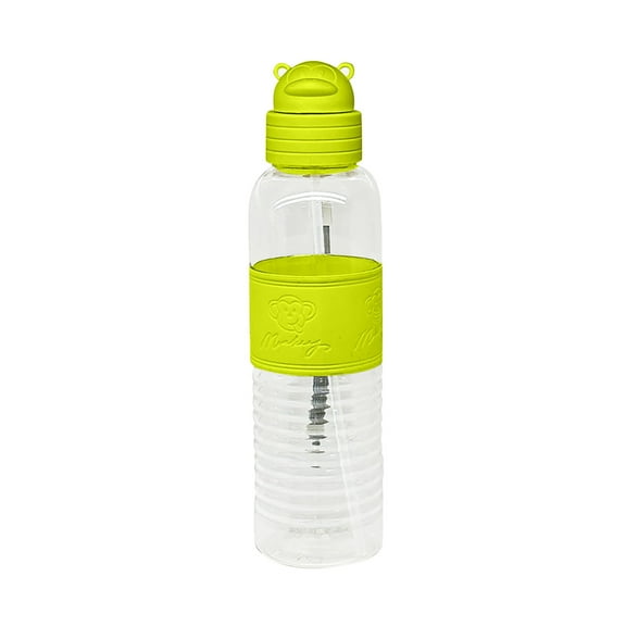 Deeceymbur 420Ml Summer Sports Water Cup Indestructible Portable Plastic Cup with Straw Large Capacity Cup for Women'S Outdoor and Fitness Activities Green