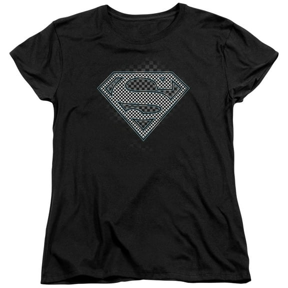 Superman - Checkerboard - Women's Short Sleeve Shirt - Large