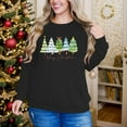 thumbnail image 5 of Christmas Tree Sweatshirts Women Pine Tree Print Shirts Nature Lover Gift Casual Tee Long Sleeve Xmas Pullover, 5 of 7