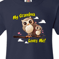 thumbnail image 4 of Inktastic My Grandma Loves Me Owl Youth T-Shirt, 4 of 5