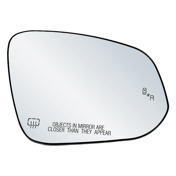 Passenger Side Mirror Glass Replacement For 14-19 Toyota Highlander (Blind Spot Sensor Heat Defrost)
