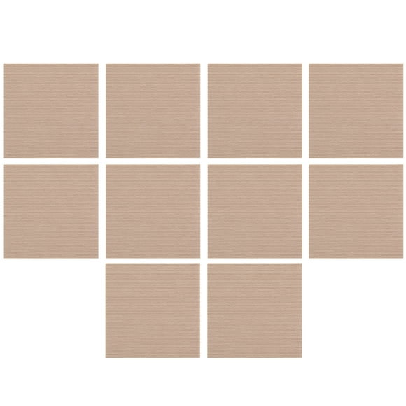 Advancent Losetas de alfombra autoadhesivas de poliéster, duraderas, para dormitorio y oficina. Decoración del hogar caqui