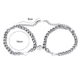 thumbnail image 7 of Happy date Magnetic Couple Bracelets Set Heart Magnetic Bracelets For Couples Stainless Steel Couple Bracelets Cuban Chain Bracelets, 7 of 7