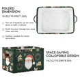 thumbnail image 2 of Yayeee Canvas Storage Basket with Handles for Shelves Fabric Bins Closet Organizer, Whimsical Christmas, 2 of 8