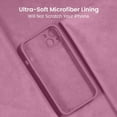 thumbnail image 5 of for iPhone 13 Case, Silicone Upgraded [Camera Protection] Phone Case with [2 Screen Protectors], Soft Anti-Scratch Microfiber Lining Inside, 6.1 inch, Lilac Purple, 5 of 11