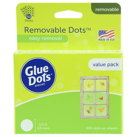 UPC: 0634524083883 | Glue Dots Removable Dots Value Pack Sheets  1/2 Inch  Clear  Pack of 600