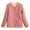 Pink, variant on ​Women's Autumn/Winter Short Cotton Jacket: Sherpa-Lined w/ Diamond Quilted Pattern & Button Closure - Warm Casual Commuting​