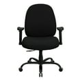 thumbnail image 6 of Flash Furniture HERCULES Series Big & Tall 400 lb. Rated Black Fabric Executive Ergonomic Office Chair with Adjustable Back and Arms, 6 of 6
