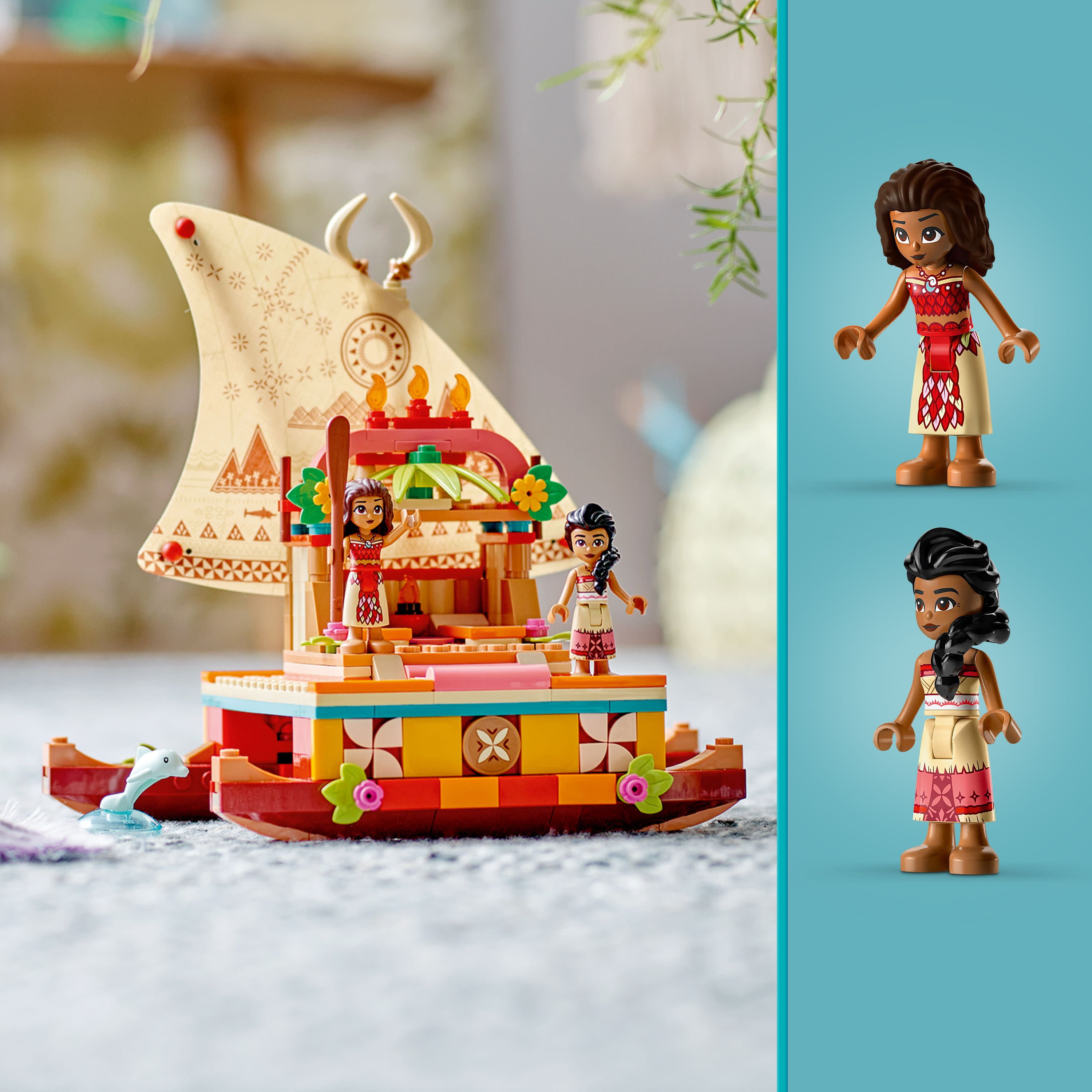 planer Bank elasticitet LEGO Disney Princess Moana's Wayfinding Boat 43210 Building Set - Moana and  Sina Mini-Dolls, Dolphin Figure, Fun Movie Inspired Creative Toy for Boys,  Girls, and Kids Ages 6+ - Walmart.com