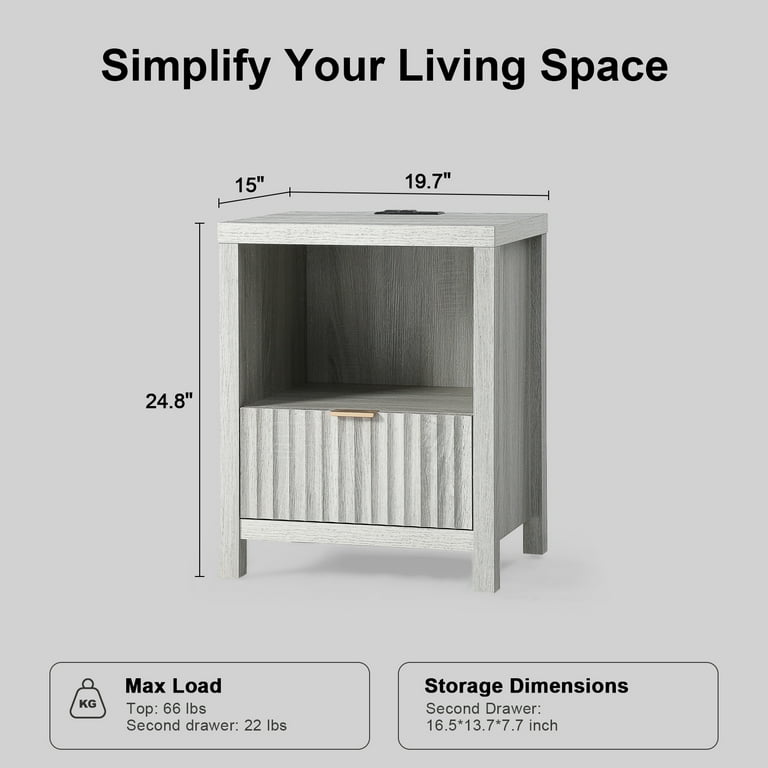 Wireless Charging Nightstands  : Simplify Your Space