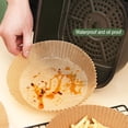 thumbnail image 4 of Air Fryer Paper Liners Disposable: 8 Inch Air Fryer Disposable Paper Liners, 100Pcs, 4 of 8