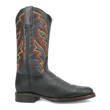 Dingo Mens Young Gun Embroidered Round Toe Cowboy  Mid Calf Boots