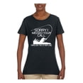 thumbnail image 2 of Missed Your Call Fishing Line Joke Fishing Womens Graphic T-Shirt, Black, Small, 2 of 3