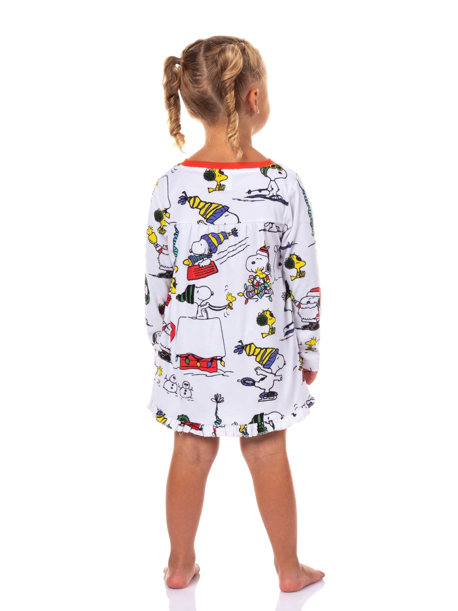 Peanuts Snoopy Toddler Girls Matching Family Pajama Nightgown, 1-Piece, Sizes 2T-5T