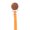 Rust, variant on Quilted Crystal Pacifier Clip with Solid Ribbon, Earthy Colors