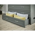 thumbnail image 2 of AFI Deerfield Full Solid Wood Modern Murphy Bed Chest with Mattress in Gray, 2 of 4