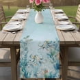thumbnail image 4 of Coastal Octopus Table Runner 72 Inches, Farmhouse Eucalyptus Leaf Marine Lifes Bed Runner Dresser Scarves Tabletop for Indoor Outdoor Parties/Ceremony/Banquet, 14" x 72", 4 of 9