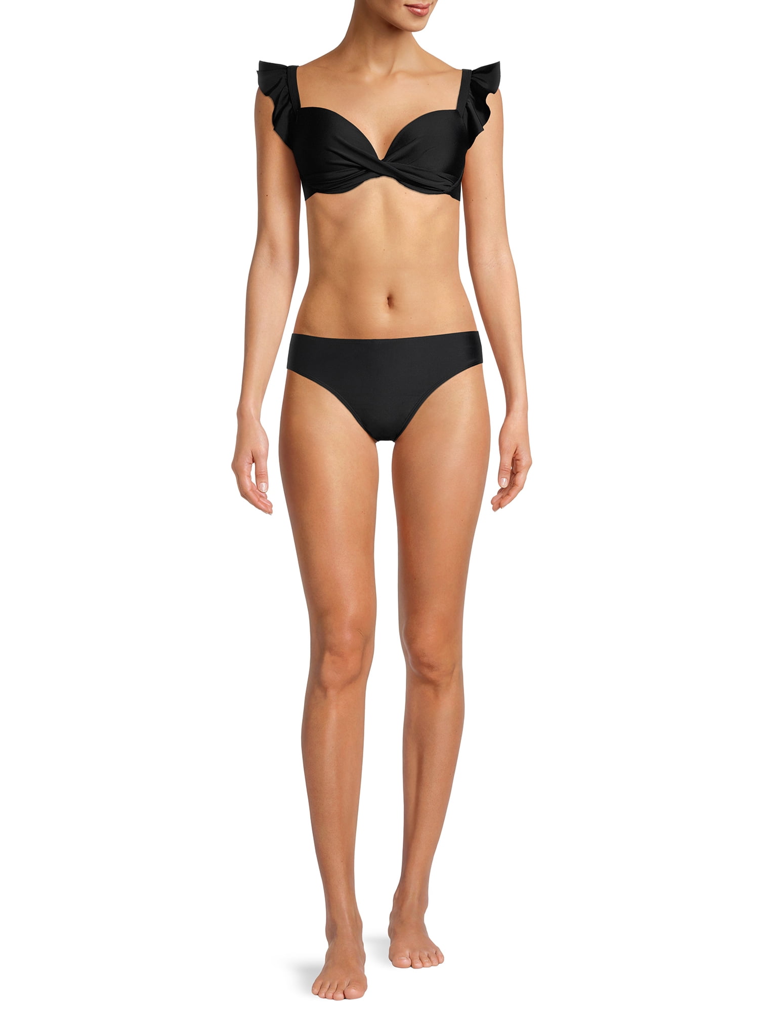 Nicole Miller Women's Scoop Bikini Swimsuit Bottoms