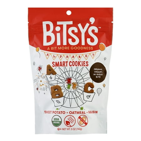 Bitsy's Brainfood Sweet Potato Oatmeal Raisin Smart Cookies, 5