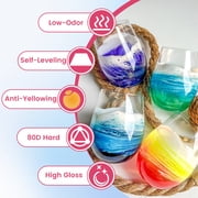 Bond Craftor 32oz Tumbler Coating Epoxy Resin Kit, Crystal Clear Fast Cure Formula, UV Resistant & Low Odor, Easy 1:1 Mix for Cups and Mugs