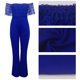 thumbnail image 5 of Mono Para Mujer Fuera Del Hombro Moda Casual Sólido Erógeno Encaje Cremallera Lateral Mono Odeerbi  ODB-4, 5 of 8