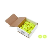 Allstar Performance Body Bolt Washer Plastic Fluorescent Yellow 50pk